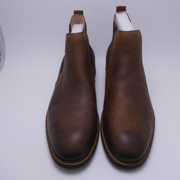 Florsheim Chalet Plain Toe Gore Chelsea Boots Men Sz 13 M Rough Out Heel Vamp XX - Picture 10 of 11